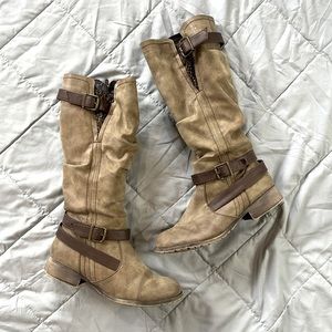 Calf High Brown Boots Size 9